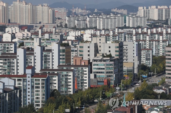 경기도 고양시 일산 신도시 일대의 모습. 