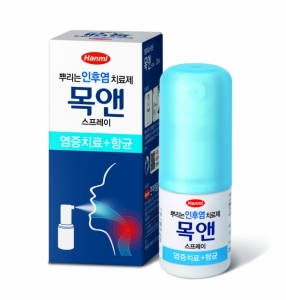 한미약품 ‘목앤’, 인후염 스프레이 시장 점유율 1위